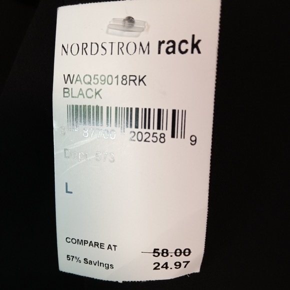 Ro & De Tank Top Womens Large Black Sleeveless Blouse Nordstrom Made In USA - Picture 4 of 10